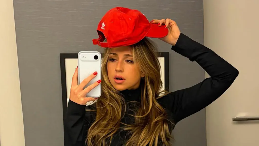 Tate McRae Rocks Adidas Shorts With Zip-up Top & Cap