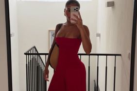 Lori Harvey Shows off Bikini Top While Posing by the Pool in Photo