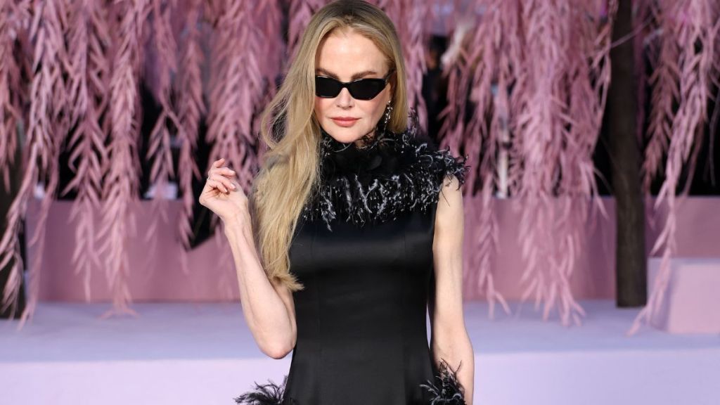 Nicole Kidman Steals the Show in Fur Maxi-Dress For PFW