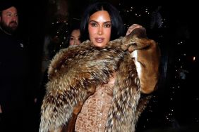 Kim Kardashian Elevates Her Corset Look with a Bold Fur Coat