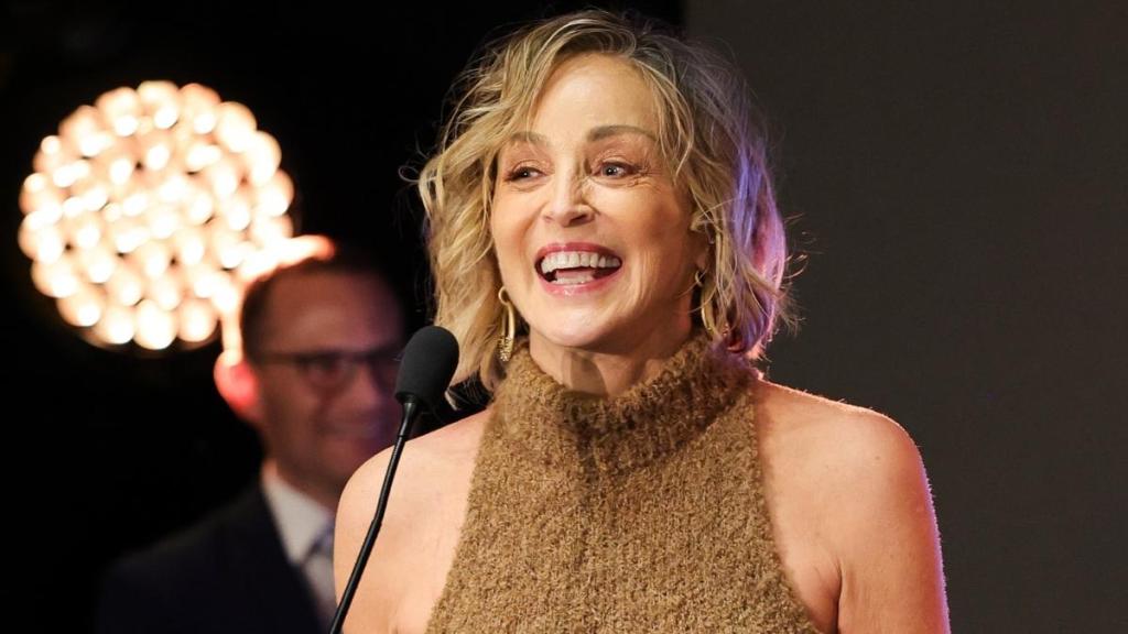 Sharon Stone's Thigh-Slit Dress Has Fans Saying 'Absolute Babe'