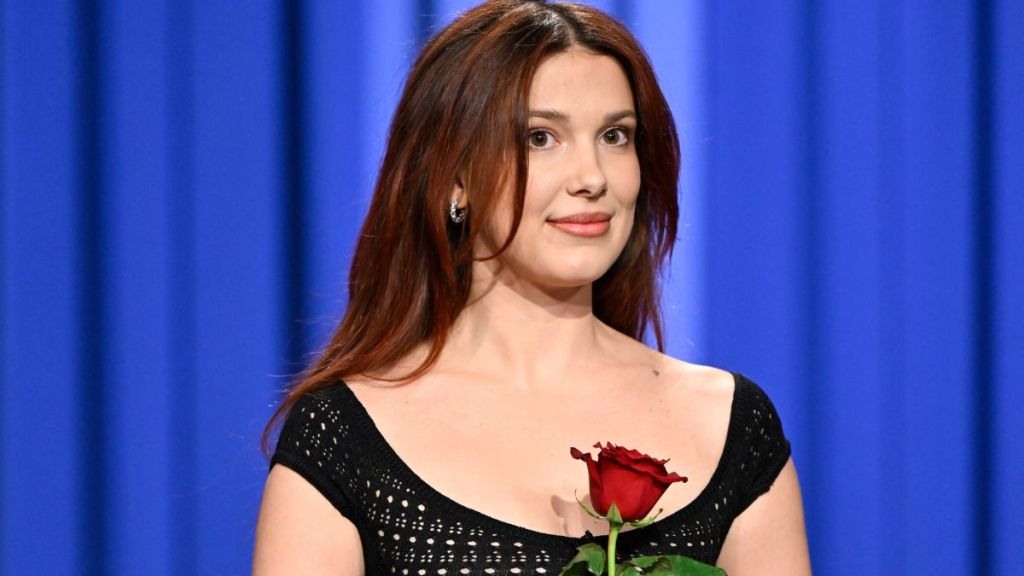 Millie Bobby Brown Is a Modern-Day Cupid in Micro Shorts Look