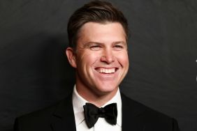 Colin Jost Jokes About Zoe Saldaña Overtaking Scarlett Johansson