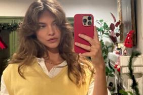 Barbara Palvin's Bold Top Is Just Held By a String