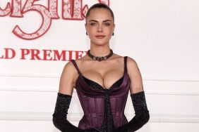 Cara Delevingne Wows in Bold Corseted Dress For Movie Premiere