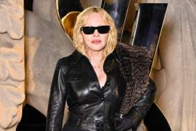 Madonna Goes Lingerie-Clad in Fully Sheer Lacy Dress & Nude Bodysuit