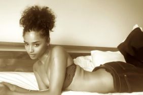 Tyla Poses in Bra Top While Lying Down in Striking Photo