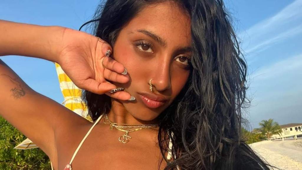 KATSEYE's Lara Raj's Bikini Is Held Up By Just a Thread