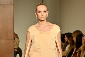 Alex Consani's Tory Burch Dress Has Straps Hanging All Over