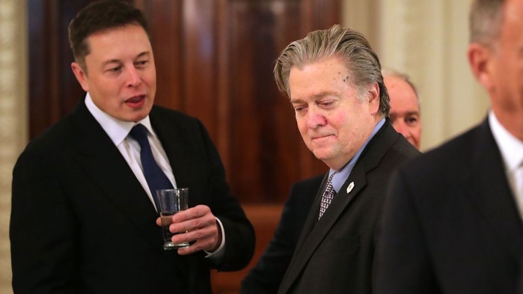 Elon Musk Calls Steve Bannon 'Evil' After Epstein Files Release