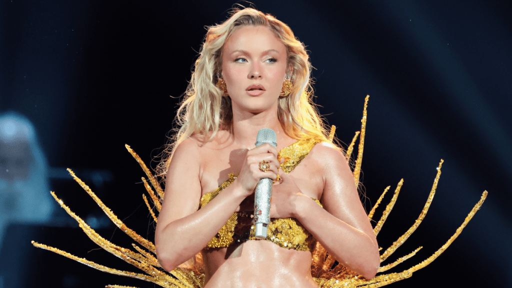 Zara Larsson Models a Completely Sheer Skirt for i-D Magazine