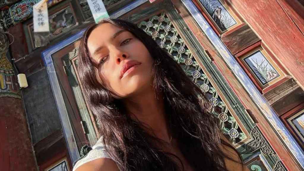 Irina Shayk Steps Out in a Studded Leather Bikini for V Magazine