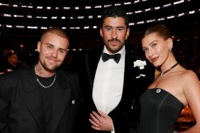 Hailey Bieber Poses With BFF Kendall Jenner’s Ex at Grammys 2026