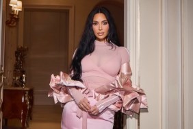 Kim Kardashian Opts for Sheer Pink Top For Skims Pop-up