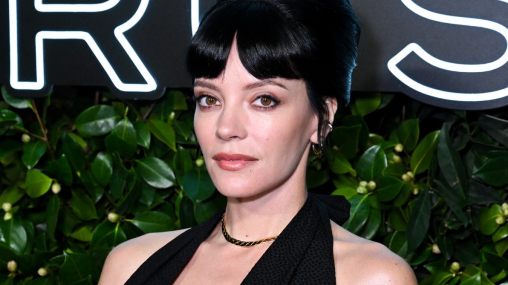 Lily Allen topless thong photo