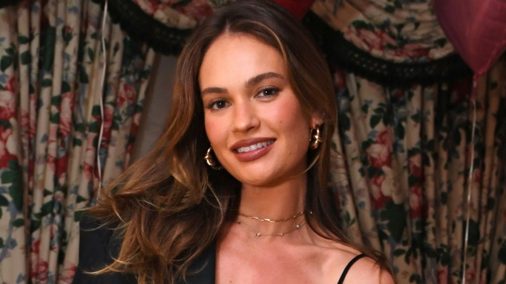 Lily James Two of Hearts Negligee