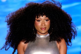 Megan Thee Stallion Turns Heads in Bold String-Tied Slit Skirt Following Winter Olympics