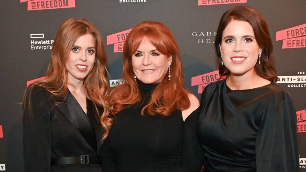 Princess Beatrice, Sarah Ferguson, and Princess Eugenie