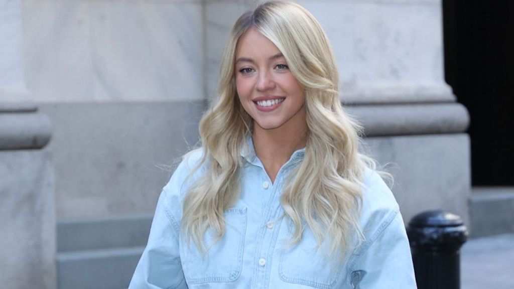 Sydney Sweeney's Shirt Hangs on by a Button in New Syrn Photos