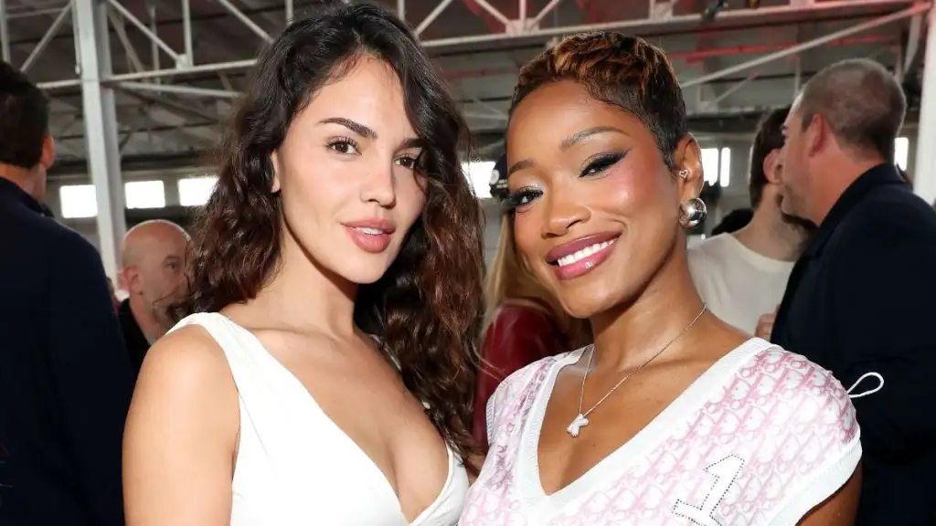 Keke Palmer Adds Chic Fur Coat To Vintage Dior Co-Ord Set