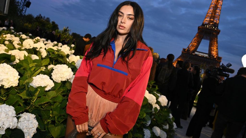 Charli XCX Goes Bold in Sheer Top & Slit Skirt for Movie Promotion