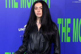 Charli XCX Sports Jacket as Micro Minidress With August Barron Boots