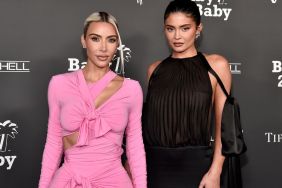 Kim Kardashian & Kylie Jenner Model Matching Heart Robes for SKIMS