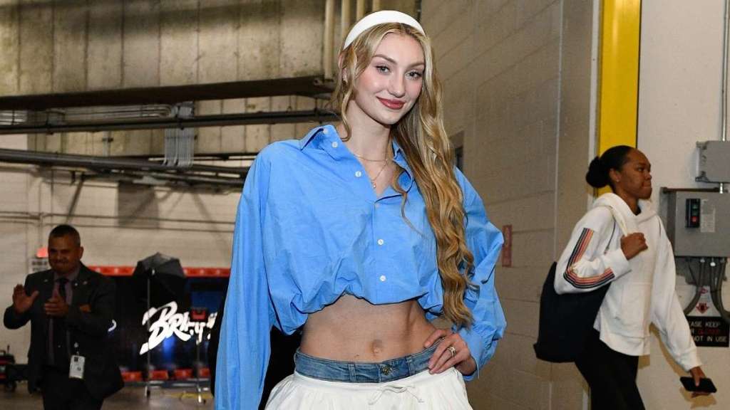 Cameron Brink’s Micro Shorts & Cropped Trench Coat Make a Game Day Fit