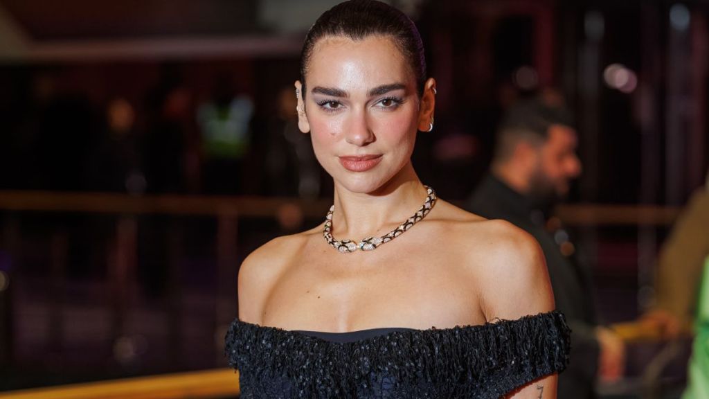 Dua Lipa’s Shirt Is Held Together in Most Surprising Way for Bulgari