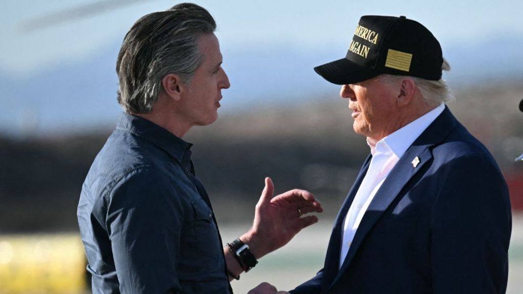 Gavin Newsom Mocks Donald Trump’s SOTU Hairstyle