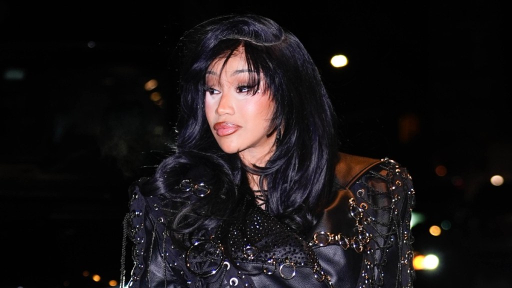 cardi b sheer outfit instagram