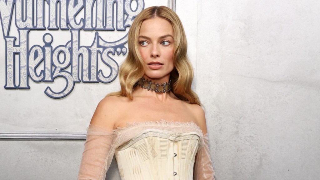 margot robbie corset top instagram