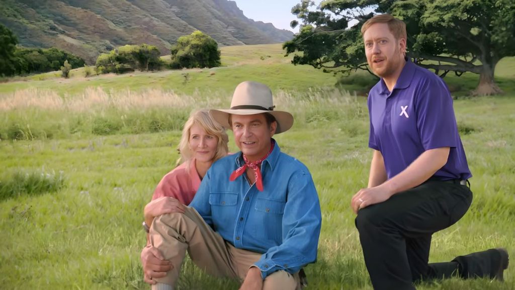 sam neill jeff goldblum jurassic park reunion super bowl