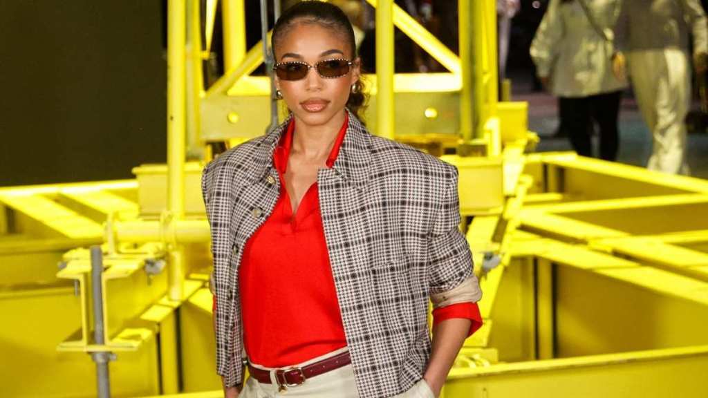 Lori Harvey's Skirt Comes With Daringly High Slit for PFW
