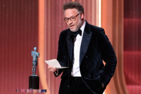 Seth Rogen Gets Emotional While Accepting Catherine O'Hara's Award