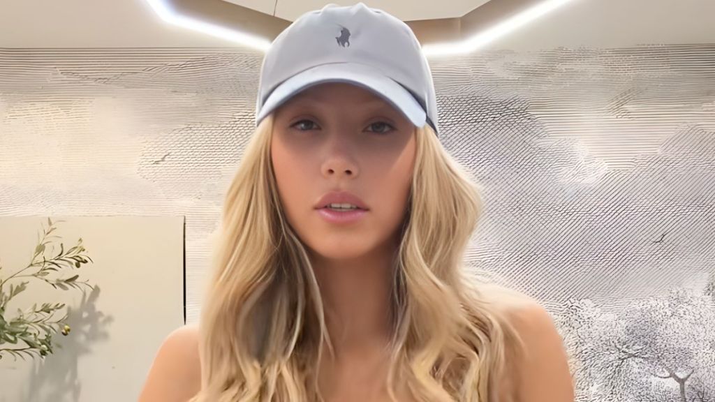 Alix Earle see-through micro minidress