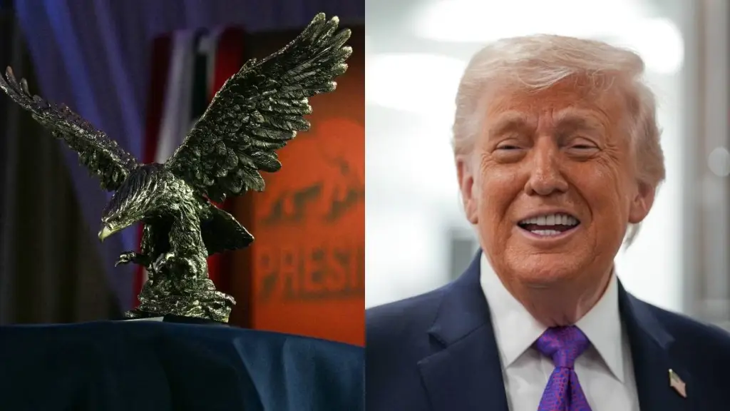 Donald Trump Receives an Award Amid Iran War