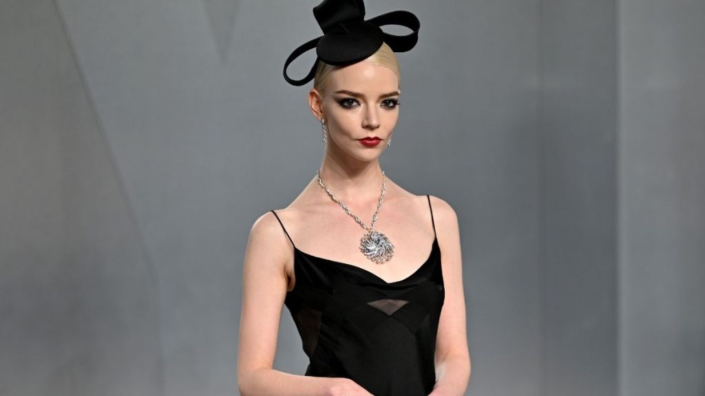 Anya Taylor-Joy Lets Delicate Straps Do the Talking in Mini Dress at Oscar Party