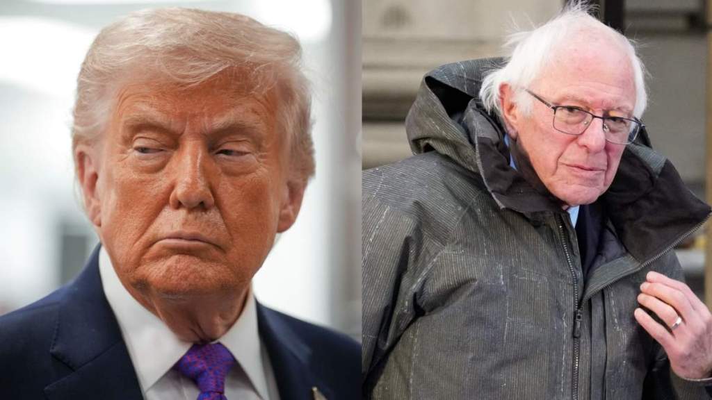 Donald Trump, Bernie Sanders