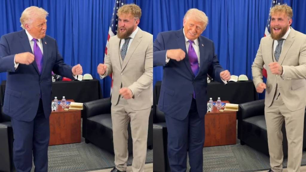 Donald Trump Does YMCA Dance With Jake Paul & Internet Has Thoughts