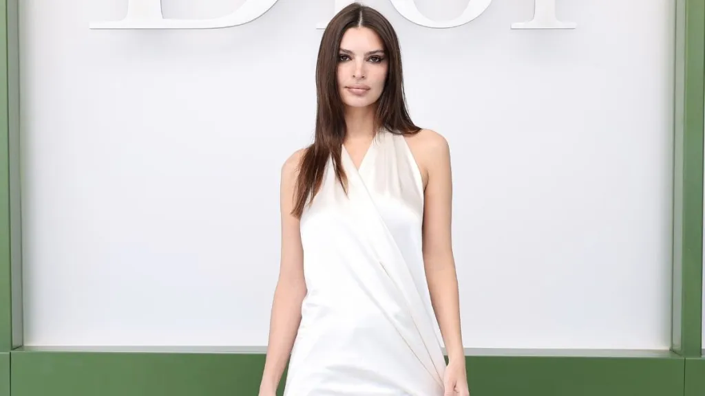 Emily Ratajkowski's PFW Top Is Simply a Ribbon Held Together by Knots