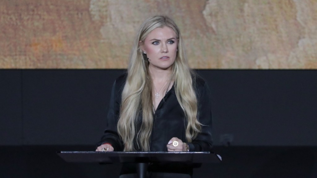 Erika Kirk young white male men Charlie Kirk