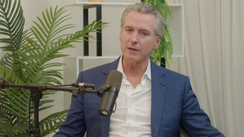Gavin Newsom Gets Asked if 'Being Good-Looking' Is a Problem