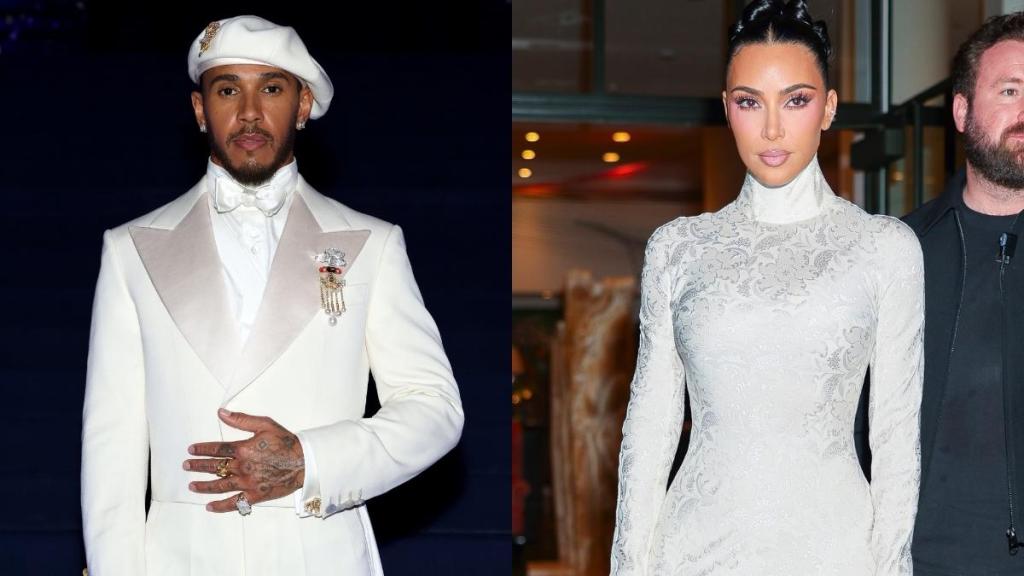 Lewis Hamilton Has Cheeky Reaction to Kim Kardashian's Oscar Look