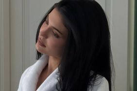 Kylie Jenner Shares Daring Bathrobe Snap in Monthly New Recap