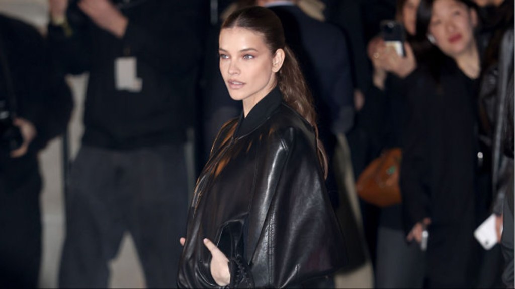 Barbara Palvin's Balenciaga Shorts Have Unexpected High Slits