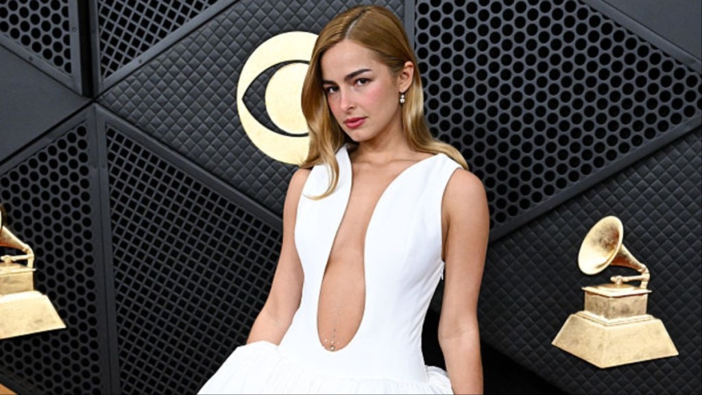 Addison Rae Performs in Fully Sheer Tights Like Britney Spears at Lollapalooza