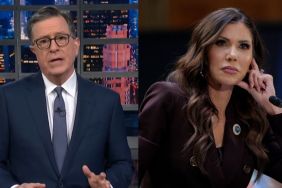 Stephen Colbert Jokes About Kristi Noem Firing, Calls Her 'Domestic Terrorist'