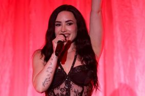 Demi Lovato’s Fully Sheer Micro Minidress Takes Over the Stage at Show
