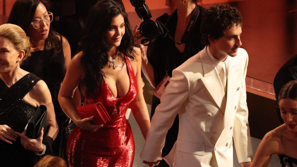 Kylie Jenner’s Halter Dress With Sharp Cutout Totally Dominates the 2026 Oscars